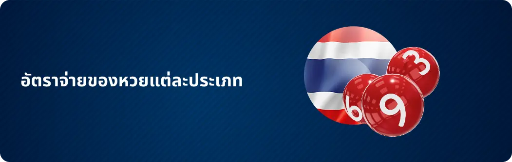 อัตราจ่ายของหวยแต่ละประเภท